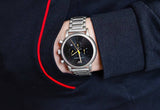 Emporio Armani Luigi Chronograph Black Dial Silver Steel Strap Watch For Men - AR11324 Buy Now By Emporio Armani