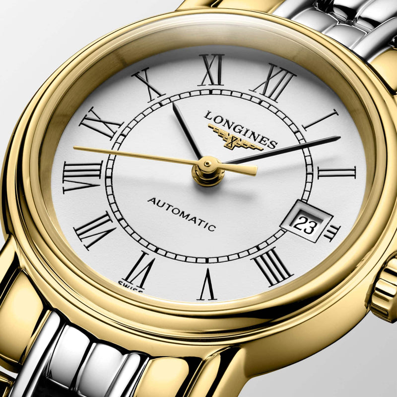 Longines Presence 25.5mm Automatic White Dial Two Tone Steel Strap Watch for Women - L4.321.2.11.7 Buy Now By Longines