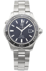 Shop Tag Heuer Aquaracer Caliber 5 Automatic Black Dial Silver Steel Strap Watch for Men - WAK2110.BA0830 in USA