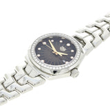Shop Tag Heuer Link Quartz Diamonds Black Dial Silver Steel Strap Watch for Men - WBC131G.BA0649 in USA