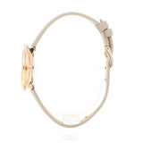 Shop Swarovski Crystal Flower Grey Dial Grey Leather Strap Watch for for Women - 5552424 in USA