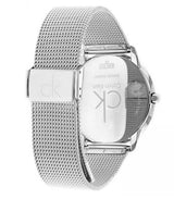 Calvin Klein Minimal Grey Dial Silver Mesh Bracelet Watch for Men - K3M22124 Buy Now By Calvin Klein