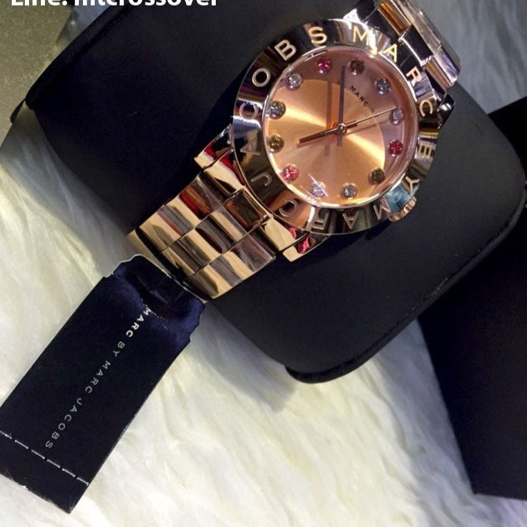 Marc Jacobs Blade Rose Gold Dial Rose Gold Steel Strap Watch for Women - MBM3142 Buy Now By Marc Jacobs