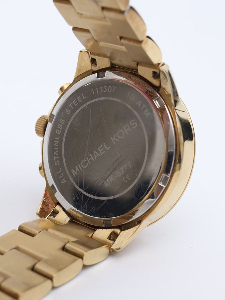Michael Kors Bradshaw Chronograph Gold Dial Gold Steel Strap Watch For Women - MK5777 Buy Now By Michael Kors