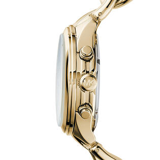 Michael Kors Runway Twist Gold Dial Gold Steel Strap Watch for Women - MK3131