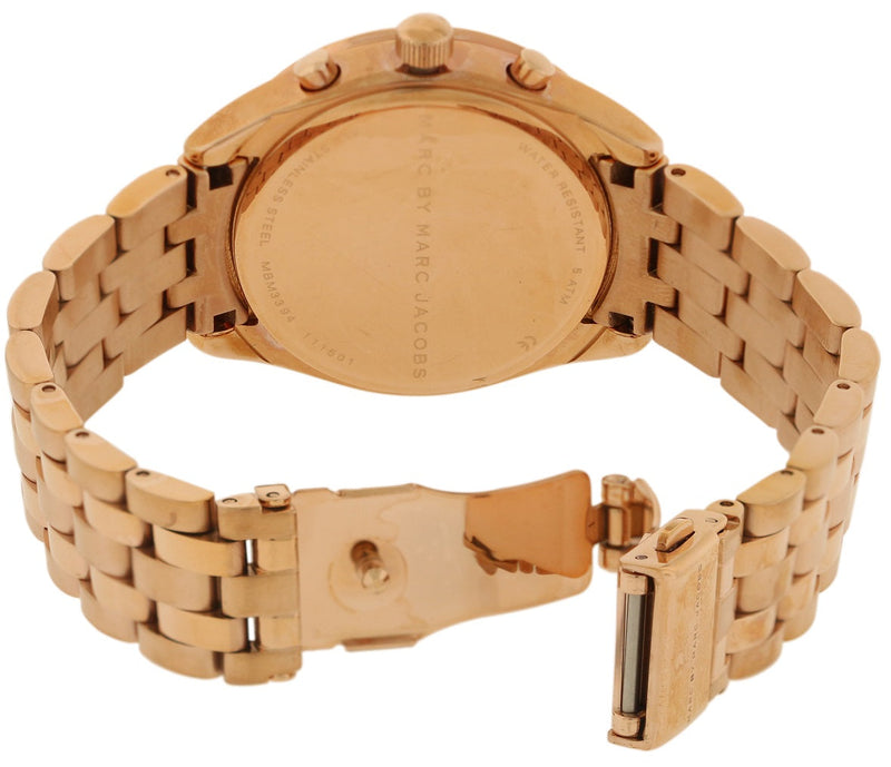 Marc Jacobs Peeker Chronograph Rose Gold Dial Rose Gold Steel Strap Watch for Women - MBM3394 Buy Now By Marc Jacobs