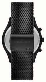 Michael Kors Slim Runway Chronograph Black Dial Black Mesh Bracelet Watch For Men - MK9060 Buy Now By Michael Kors