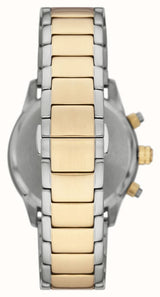 Emporio Armani Analog Chronograph Black Dial Two Tone Steel Strap Watch For Men - AR11521 Buy Now By Emporio Armani