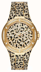 Michael Kors Lennox Three Hand Crystals Gold Dial Two Tone Steel Strap Watch For Women - MK7284 Buy Now By Michael Kors