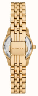 Michael Kors Lexington Three Hand Blue Dial Gold Steel Strap Watch for Women - MK4813 Buy Now By Michael Kors
