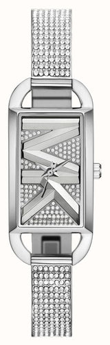 Shop Michael Kors Empire Three-Hand Silver Dial Silver Steel Strap Watch for Women - MK4841 in USA