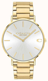 Coach Charles Silver Dial Gold Steel Strap Watch for Men - 14602430 Buy Now By Coach