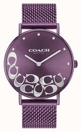 Coach Perry Purple Dial Purple Mesh Bracelet Watch for Women - 14503823 Buy Now By Coach