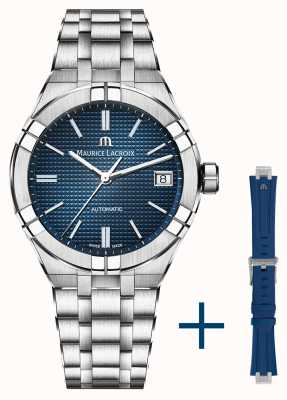 Maurice Lacroix Aikon Automatic Blue Dial Silver Steel Strap Watch for Women - AI1807-SS002-430-1 Buy Now By Maurice Lacroix