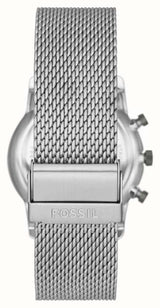 Fossil Neutra Chronograph White Dial Silver Mesh Bracelet Watch for Men - FS5382 Buy Now By Fossil