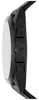 Emporio Armani Claudio Chronograph Black Dial Black Leather Strap Watch For Men - AR11483 Buy Now By Emporio Armani