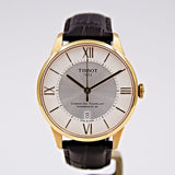 Tissot Chemin Des Tourelles Powermatic 80 Silver Dial Brown Leather Strap Watch For Men - T099.407.36.038.00 Buy Now By Tissot