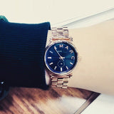 Marc Jacobs Baker Navy Blue Dial Rose Gold Steel Strap Watch for Women - MBM3332 Buy Now By Marc Jacobs