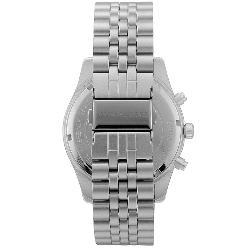 Michael Kors Lexington Chronograph Silver Dial Silver Steel Strap Watch For Men - MK8789 Buy Now By Michael Kors