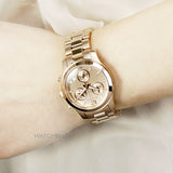 Michael Kors Runway Chronograph Rose Gold Dial Rose Gold Steel Strap Watch for Women - MK5430 Buy Now By Michael Kors