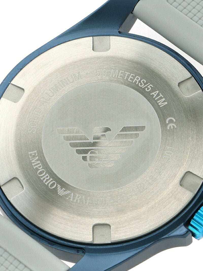 Emporio Armani Sigma Analog Orange Dial Grey Silicone Strap Watch For Men - AR11218 Buy Now By Emporio Armani