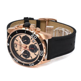 Coach Kent Chronograph Rose Gold Dial Black Leather Strap Watch for Men - 14602559