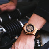 Maserati Potenza Automatic Skeleton Black Dial Black Leather Strap Watch For Men - R8821108039 Buy Now By Maserati