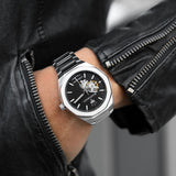 Maserati Stile Skeleton Automatic Black Dial Silver Steel Strap Watch For Men - R8823142002 Buy Now By Maserati