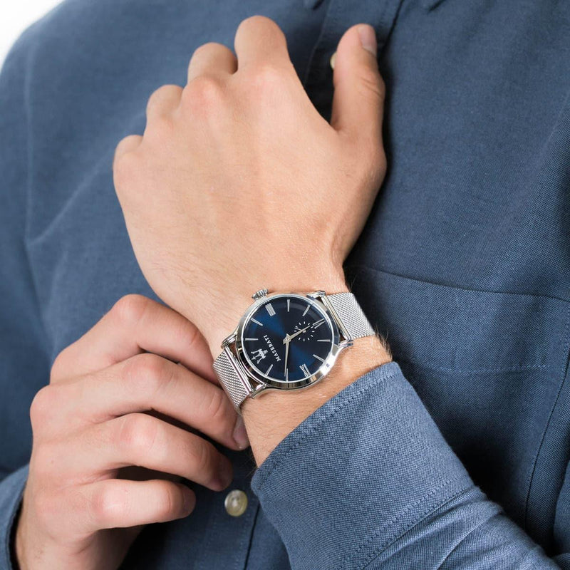 Maserati Epoca Blue Dial Silver Mesh Bracelet Watch For Men - R8853118006 Buy Now By Maserati