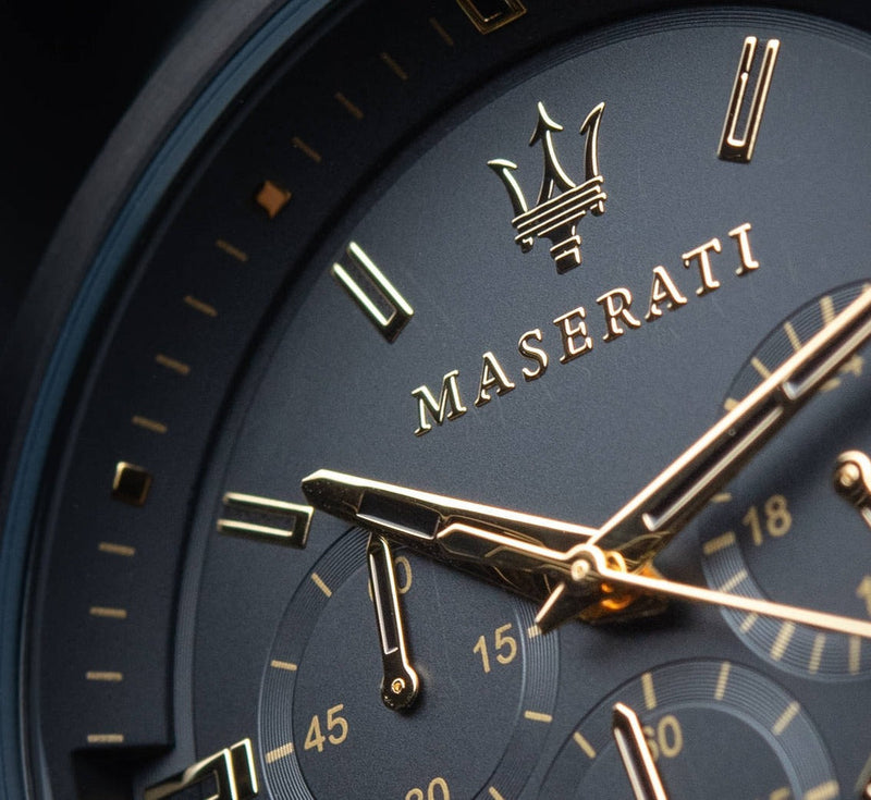 Maserati Successo Black Dial Black Rubber Strap Watch For Men - R8871621011 Buy Now By Maserati