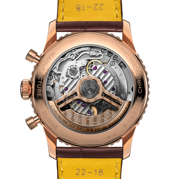 Shop Breitling Navitimer B01 Chronograph 41 White Dial Brown Leather Strap Watch for Men - RB0139211G1P1 in USA
