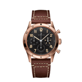 Breitling Avi 1953 Edition Black Dial Brown Leather Strap Watch for Men - RB0920131B1X1