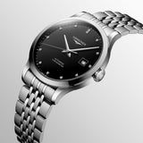 Longines Record Automatic Stainless Steel 40mm Watch for Men - L2.821.4.57.6 Buy Now By Longines