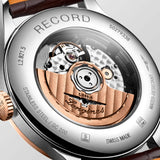 Longines Record Automatic Stainless Steel 18K Gold Watch for Men - L2.821.5.11.2 Buy Now By Longines