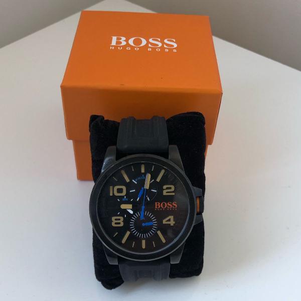 Hugo Boss Orange Detroit Analog Black Dial Black Silicone Strap Watch For Men - 1550011 Buy Now By Hugo Boss