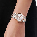 Michael Kors Abbey Three-Hand White Dial Two Tone Steel Strap Watch for Women - MK4616 Buy Now By Michael Kors