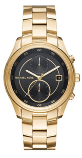 Michael Kors Blair Quartz Black Dial Gold Steel Strap Watch For Women - MK6497 Buy Now By Michael Kors