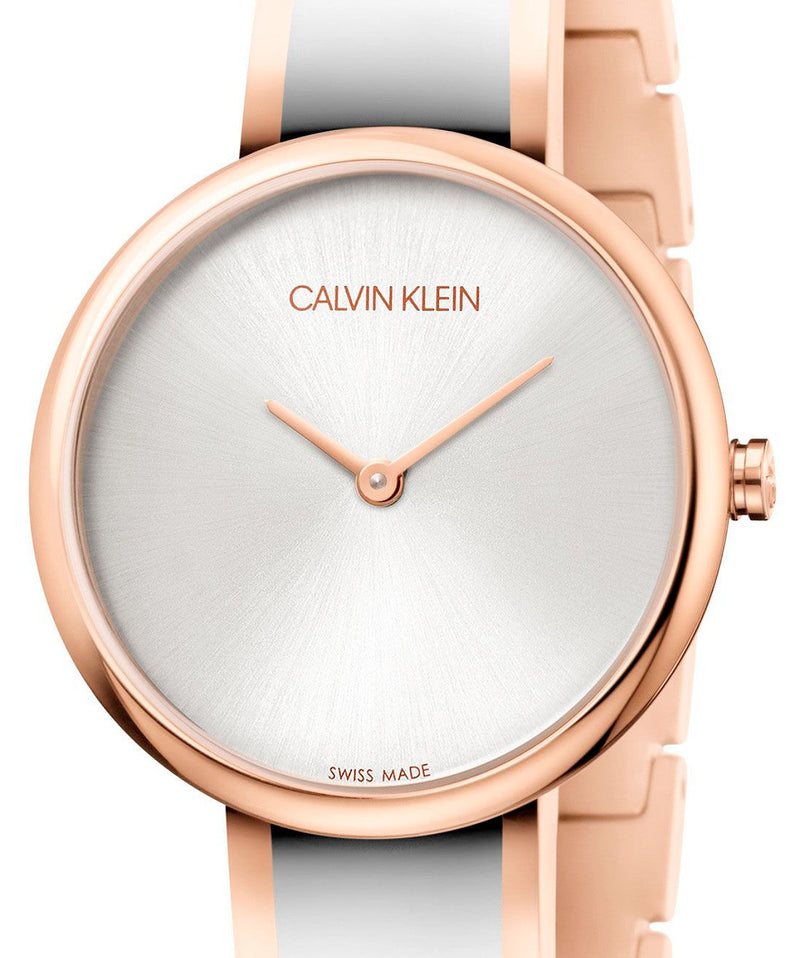 Calvin Klein Seduce Silver Dial Two Tone Steel Strap Watch for Women - K4E2N61Y Buy Now By Calvin Klein