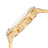 Fossil Bronson Chronograph Black Dial Gold Steel Strap Watch for Men - FS5877