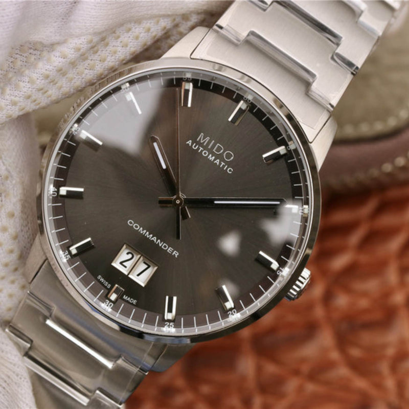 Mido Commander II Automatic Chronometer Grey Dial Silver Steel Strap Watch For Men - M021.431.11.061.00 Buy Now By Mido