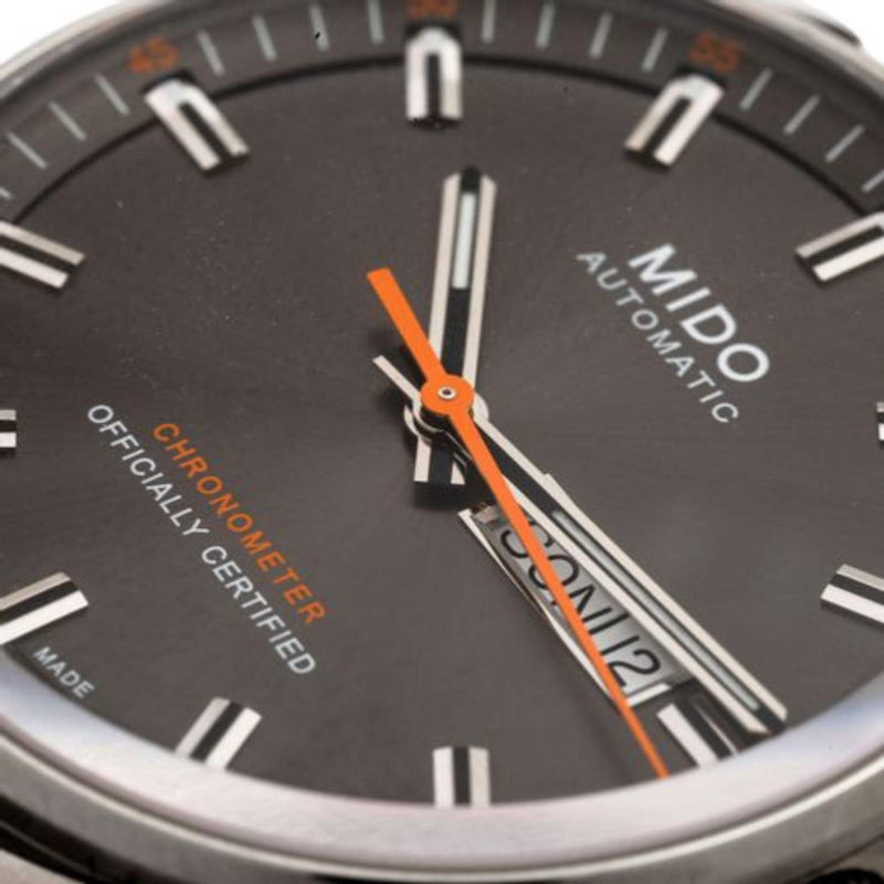 Mido Commander II Automatic Chronometer Grey Dial Silver Steel Strap Watch For Men - M021.431.11.061.01 Buy Now By Mido