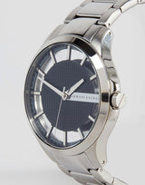Armani Exchange Hampton Chronograph Black Dial Silver Steel Strap Watch For Men - AX2179 Buy Now By Armani Exchange