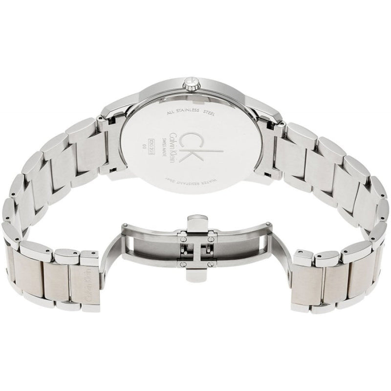 Calvin Klein City Chronograph Black Dial Silver Steel Strap Watch for Men - K2G2G14Y Buy Now By Calvin Klein