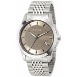 Gucci G Timeless Brown Dial Silver Steel Strap Watch For Women - YA126503 Buy Now By Gucci