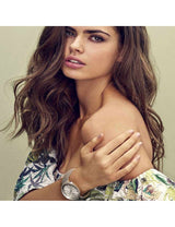 Guess Chiffon Silver Dial Silver Mesh Bracelet Watch For Women - W1083L1 Buy Now By Guess