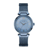 Guess Soho Diamonds Blue Dial Blue Mesh Bracelet Watch For Women - W0638L3 Buy Now By Guess