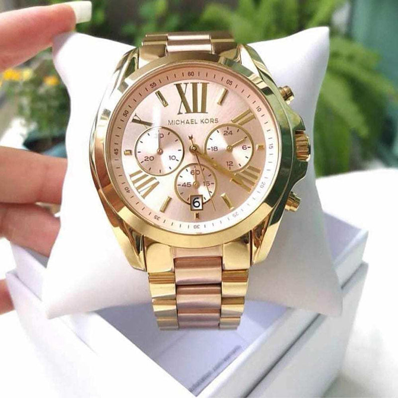 Michael Kors Bradshaw Gold Dial Two Tone Steel Strap Watch for Women - MK6359 Buy Now By Michael Kors