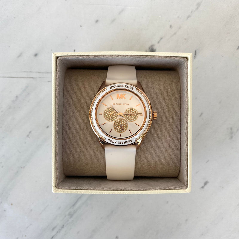 Michael Kors Quartz Pink Dial Pink Silicone Strap Watch For Women - MK6946 Buy Now By Michael Kors