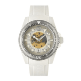 Shop Gucci Dive Automatic White Dial White Rubber Strap Unisex Watch - YA136342 in USA