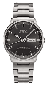 Mido Commander II Automatic Chronometer Grey Dial Silver Steel Strap Watch For Men - M021.431.11.061.00 Buy Now By Mido